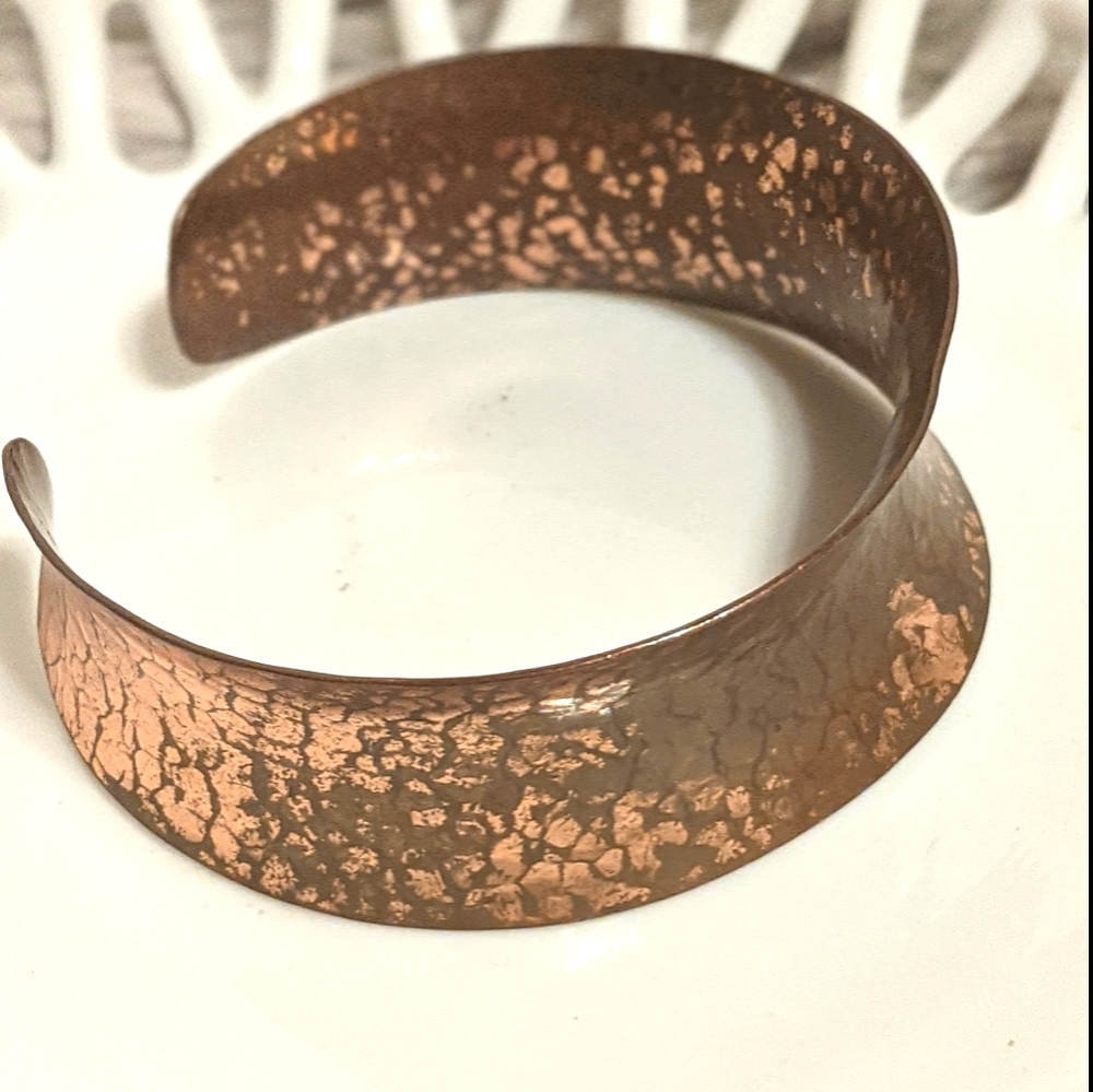 Copper Wide Cuff Bracelet